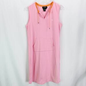 LAUREN RALPH LAUREN Pink Sleeveless V-neck Mini Dress
